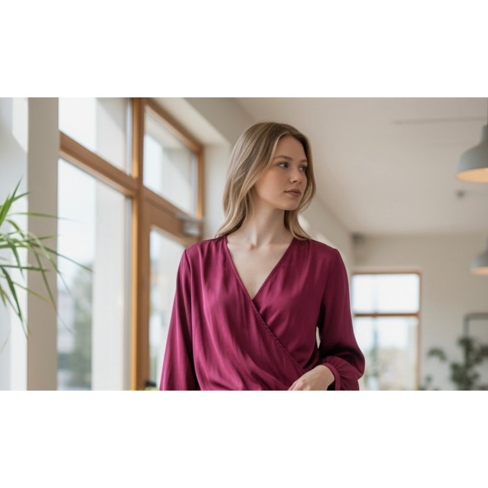 Old Navy Deep Red Women's Blouse
